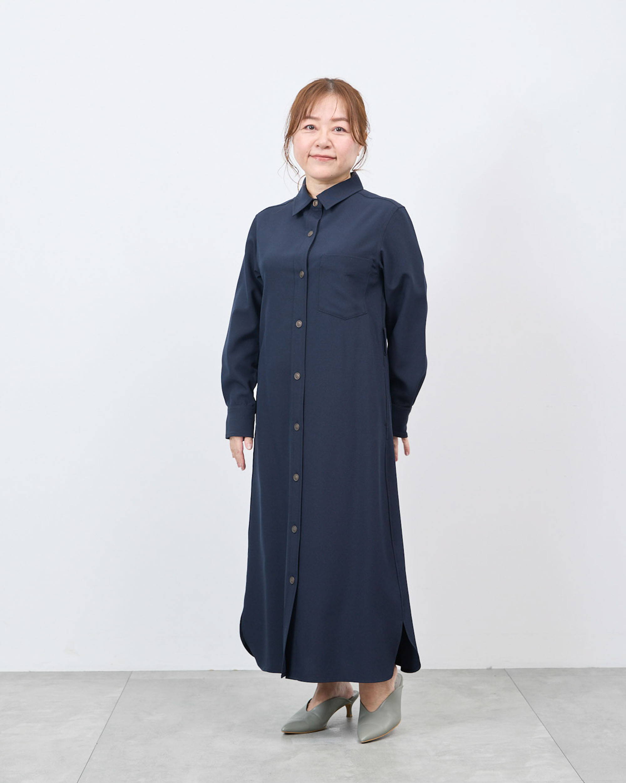 ソフトオックスシャツワンピース着用レビュー