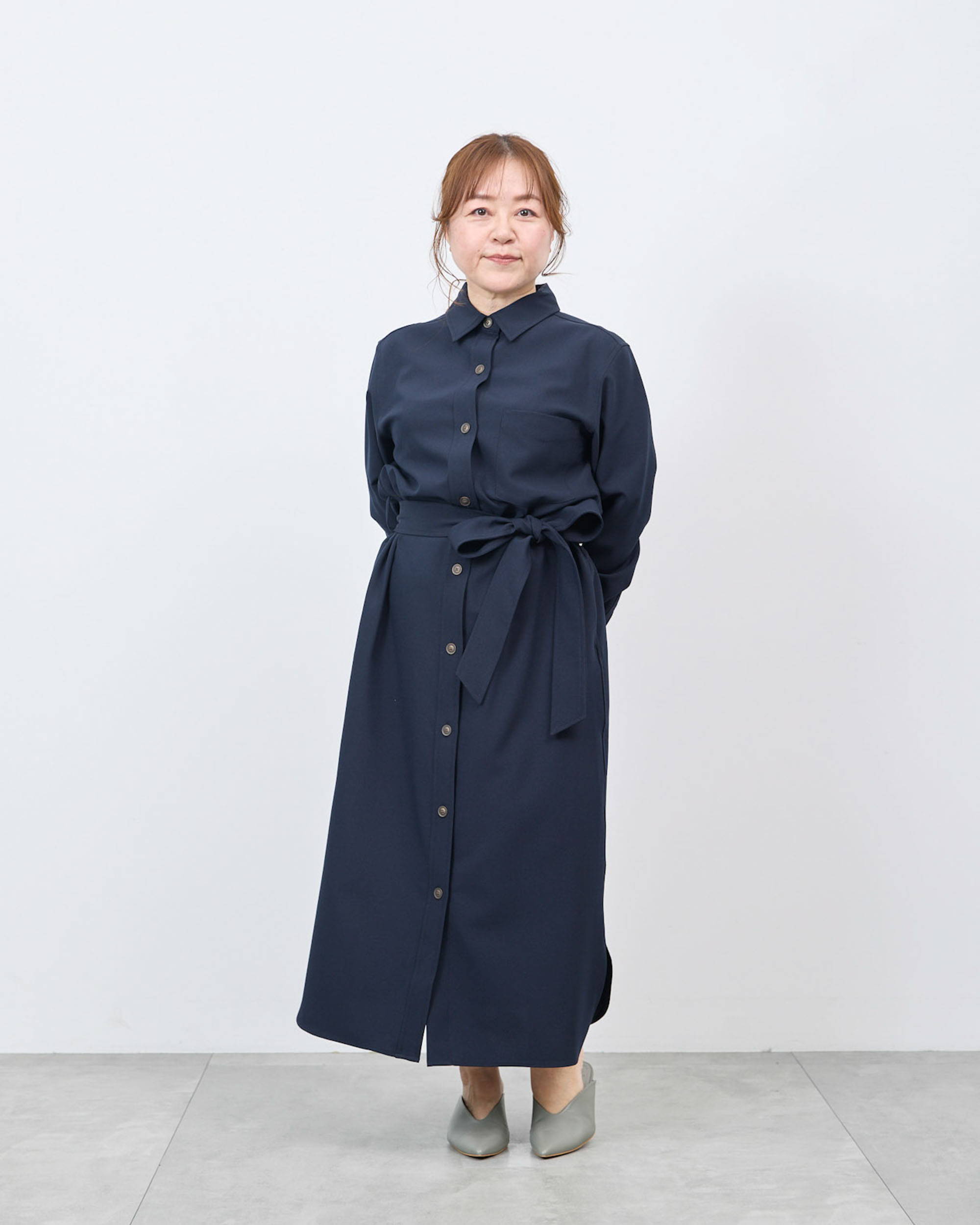ソフトオックスシャツワンピース着用レビュー