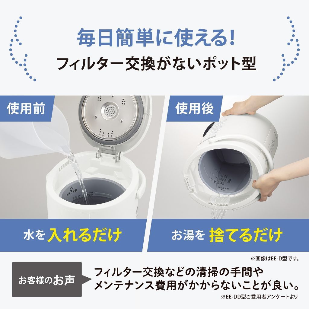 レンタル] 象印 スチーム式加湿器 EE-MA20 グリーン - Rentio[レンティオ]