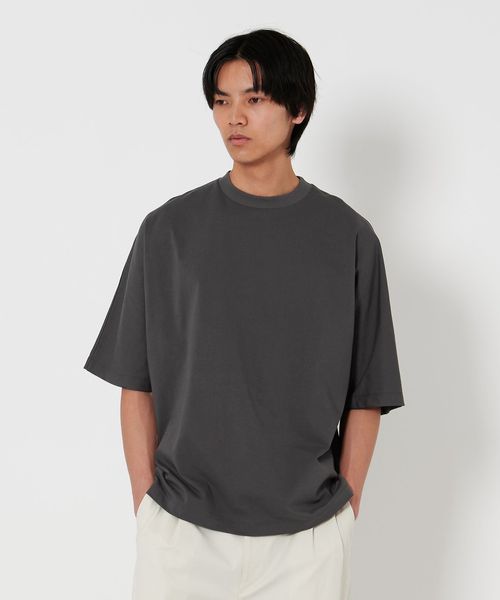 H＞メロー コットン ドルマンスリーブ Tシャツ