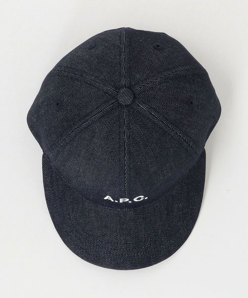 A.P.C.＞デニム ロゴ キャップ