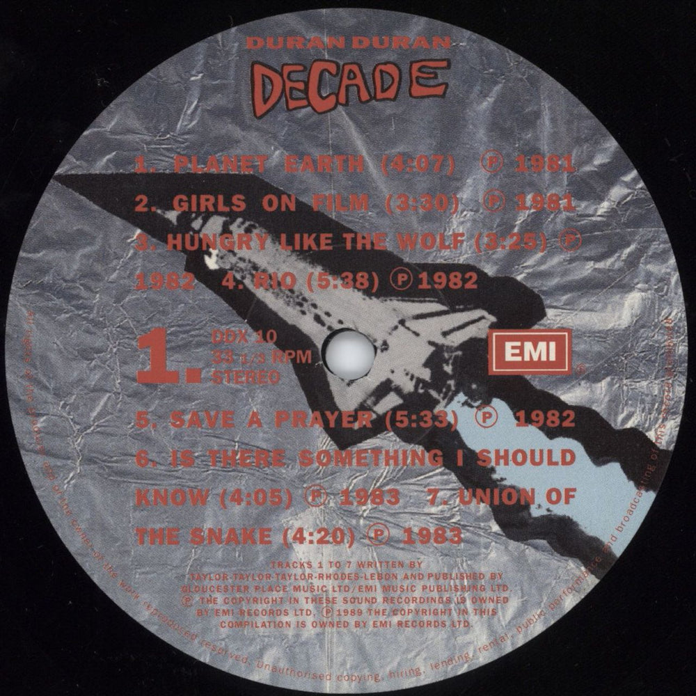 Duran Duran Decade UK Vinyl LP — RareVinyl.com