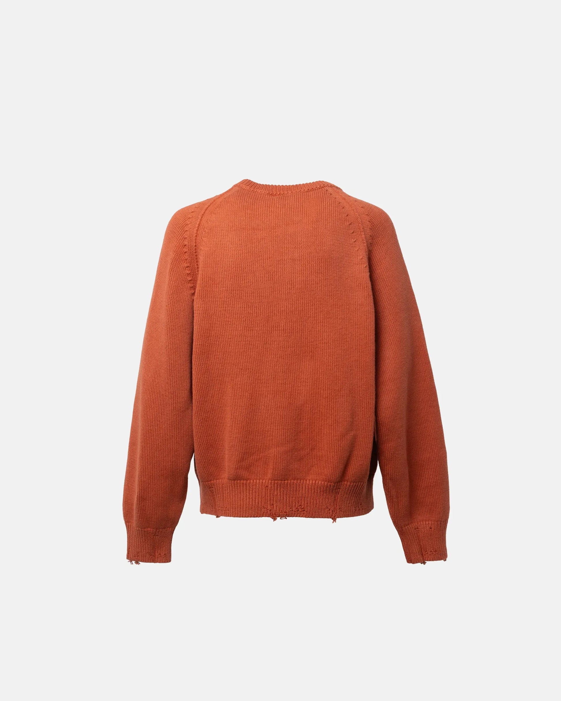 SimplyComplicated - DISTRESSED COTTON CARDIGAN - TERRACOTTA – un