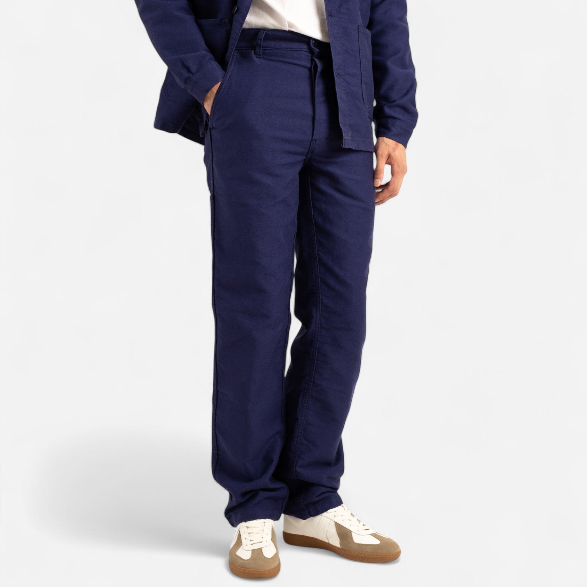 FRENCH MOLESKIN WORK PANTS - NAVY — Universal Surplus