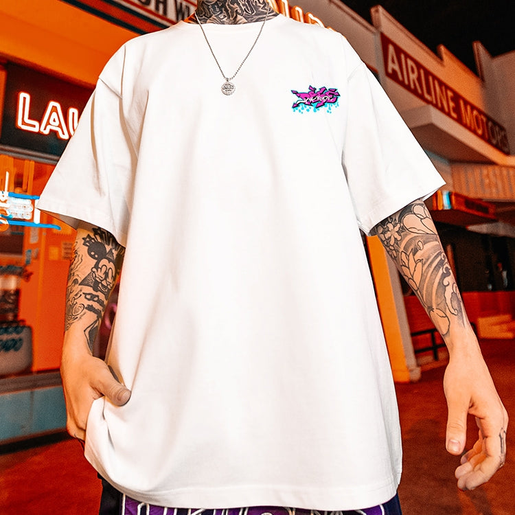 ヒップホップペイントルーズ半袖Tシャツ U1837 – URBAN GROW