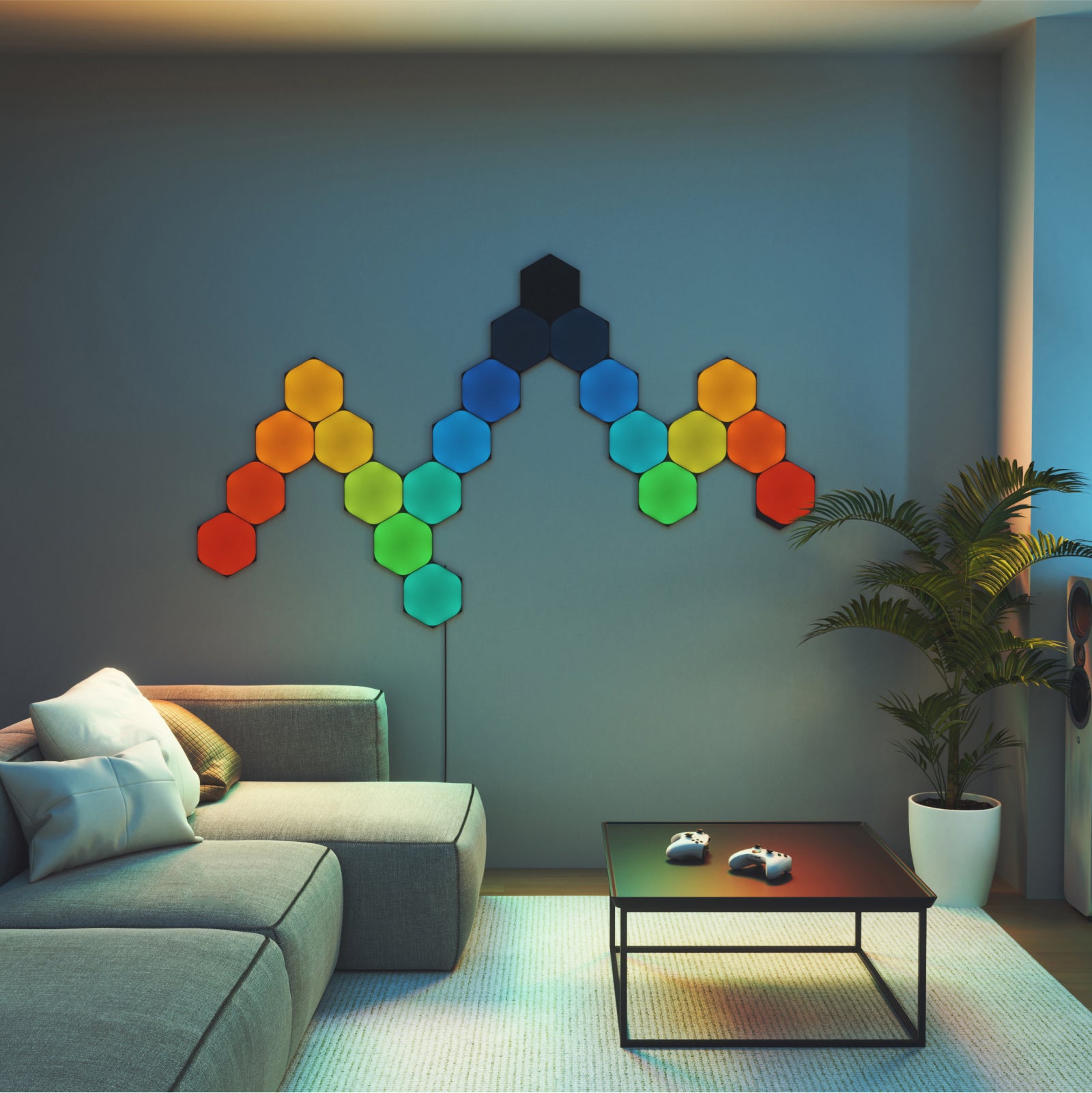 Nanoleaf Shapes Ultra Black Hexagons | Limited Edition Smart LED