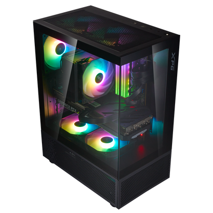 INVADER X MINI Mid-Tower Chassis, Supports up to ATX motherboards