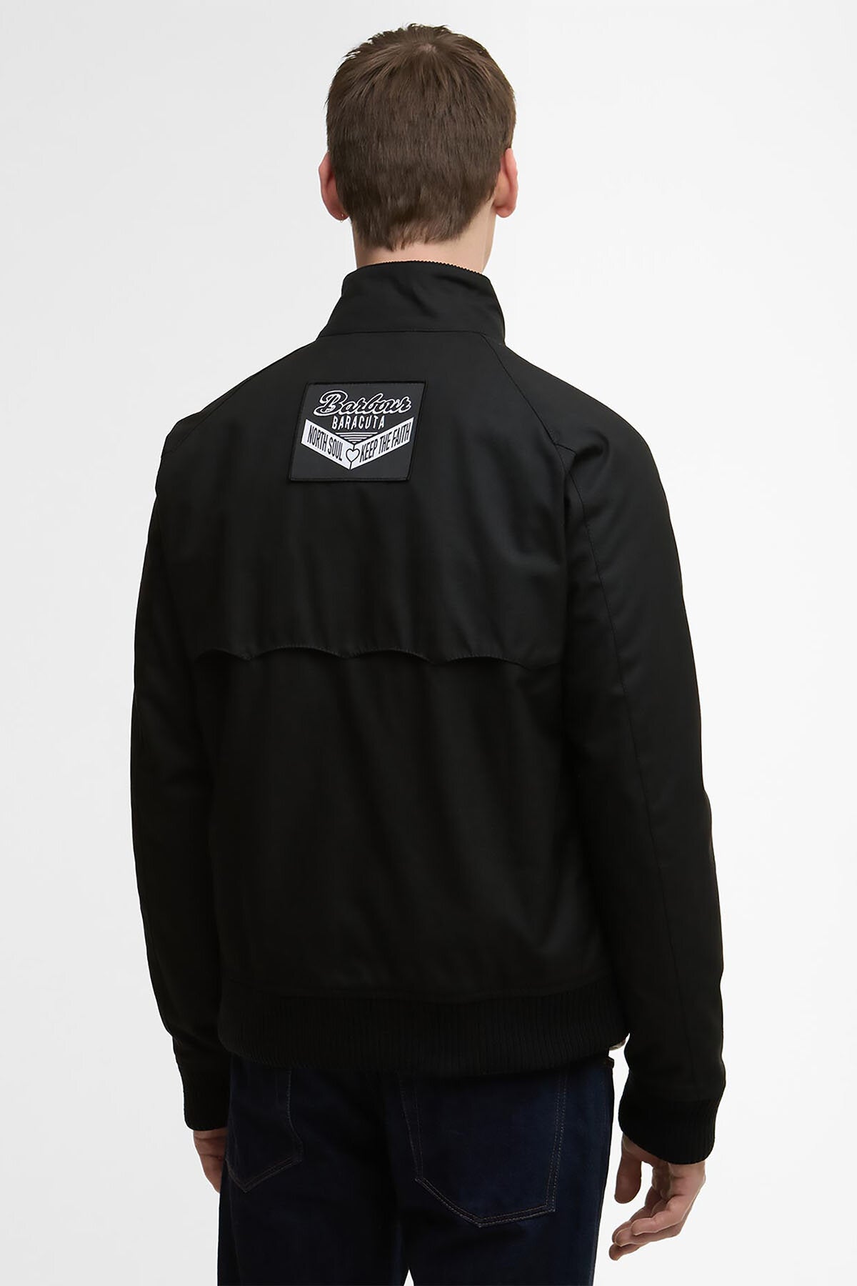 BARBOUR X BARACUTA BADGED PORTON WAX JACKET Black | Baracuta