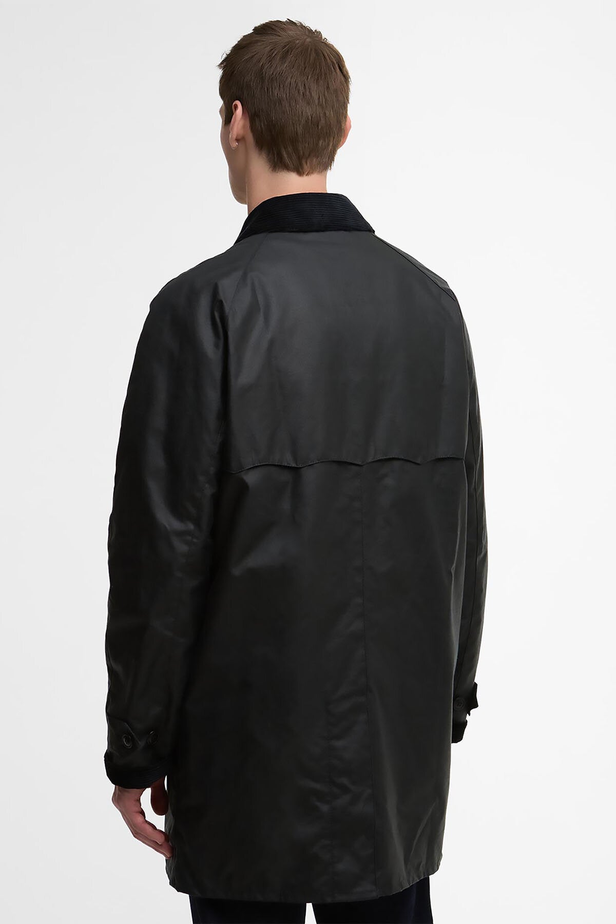 BARBOUR X BARACUTA TYNE WAXED COAT Navy | Baracuta