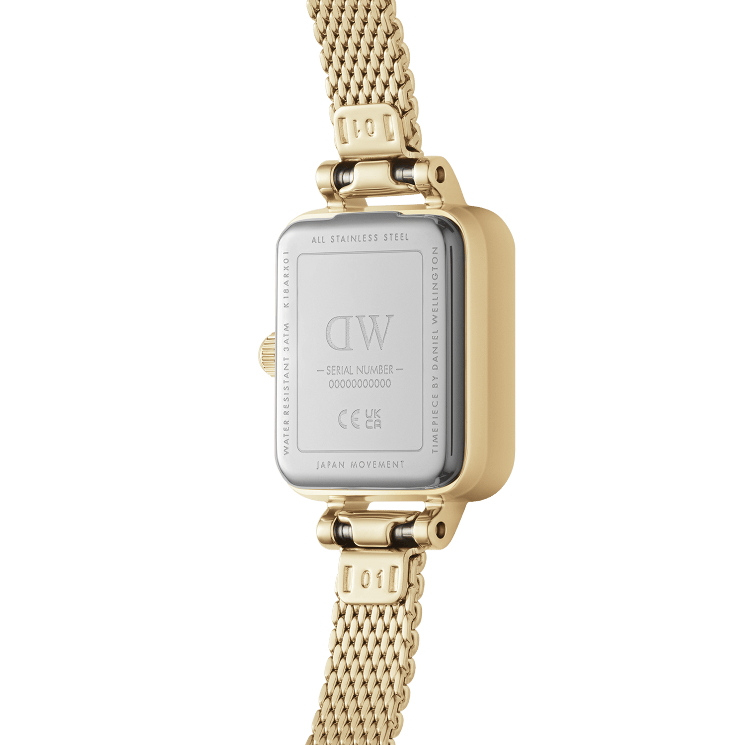 Quadro mini-onyx square dial watch for women | DW