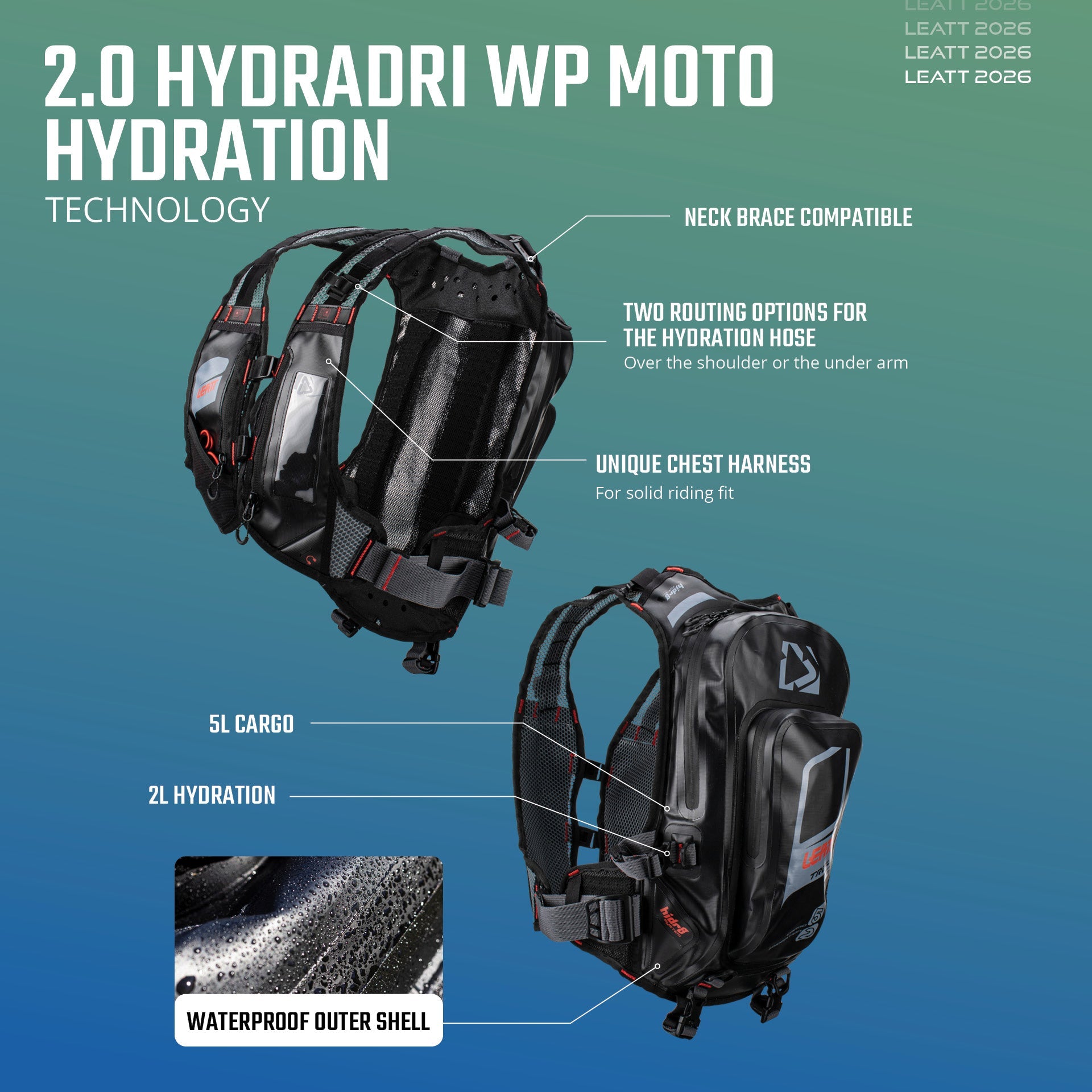Hydration Moto HydraDri WP 2.0 – Leatt USA