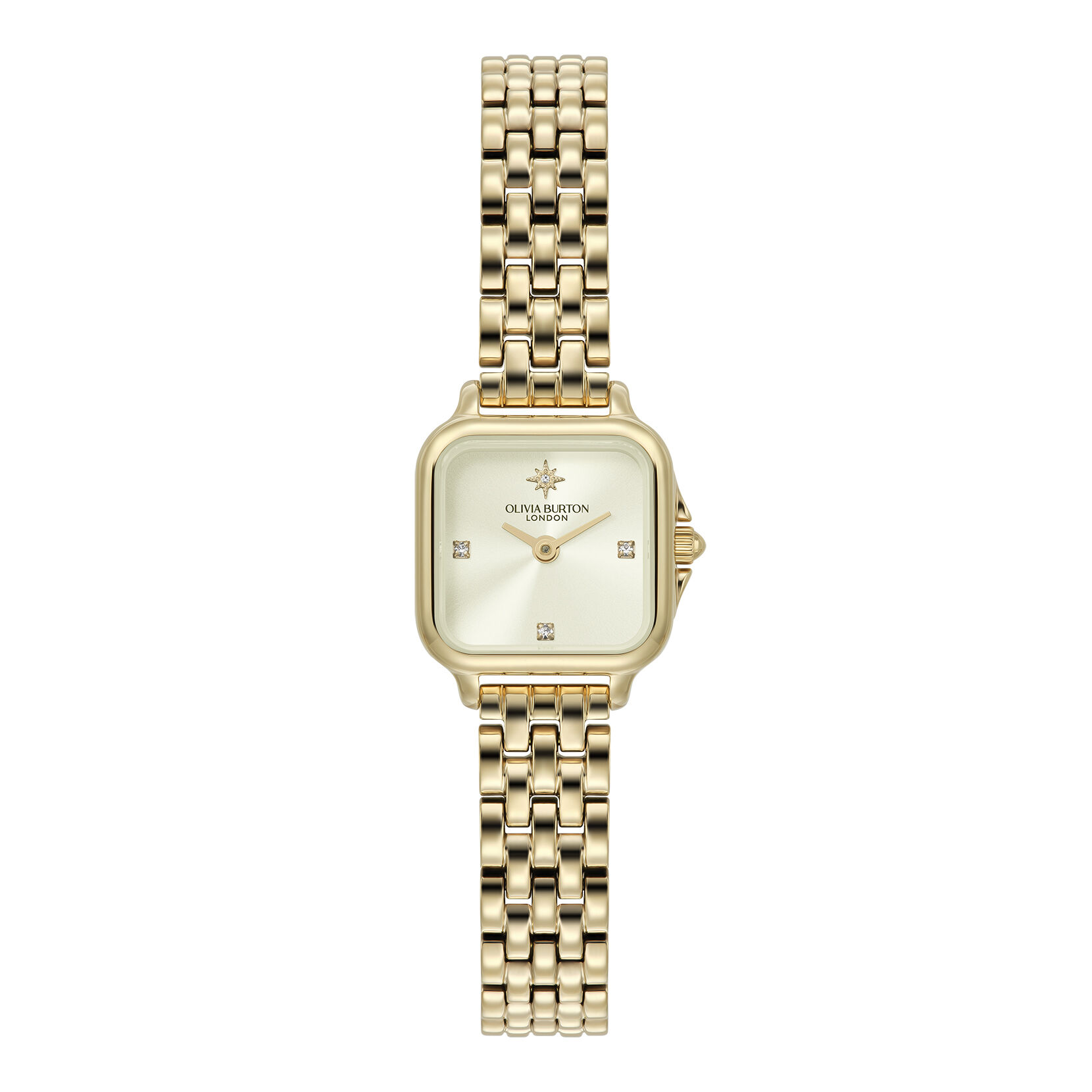 Classic 20mm Mini Grosvenor Ivory & Gold Bracelet Watch | Olivia