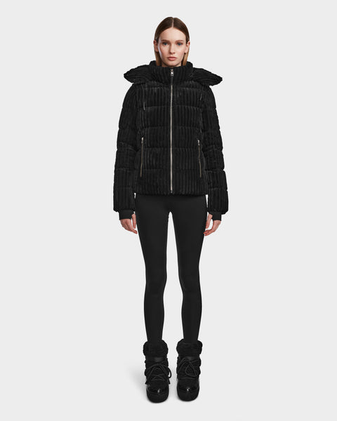 RUDSAK MIRRY FF Women's Velvet Corduroy Down Puffer Jacket