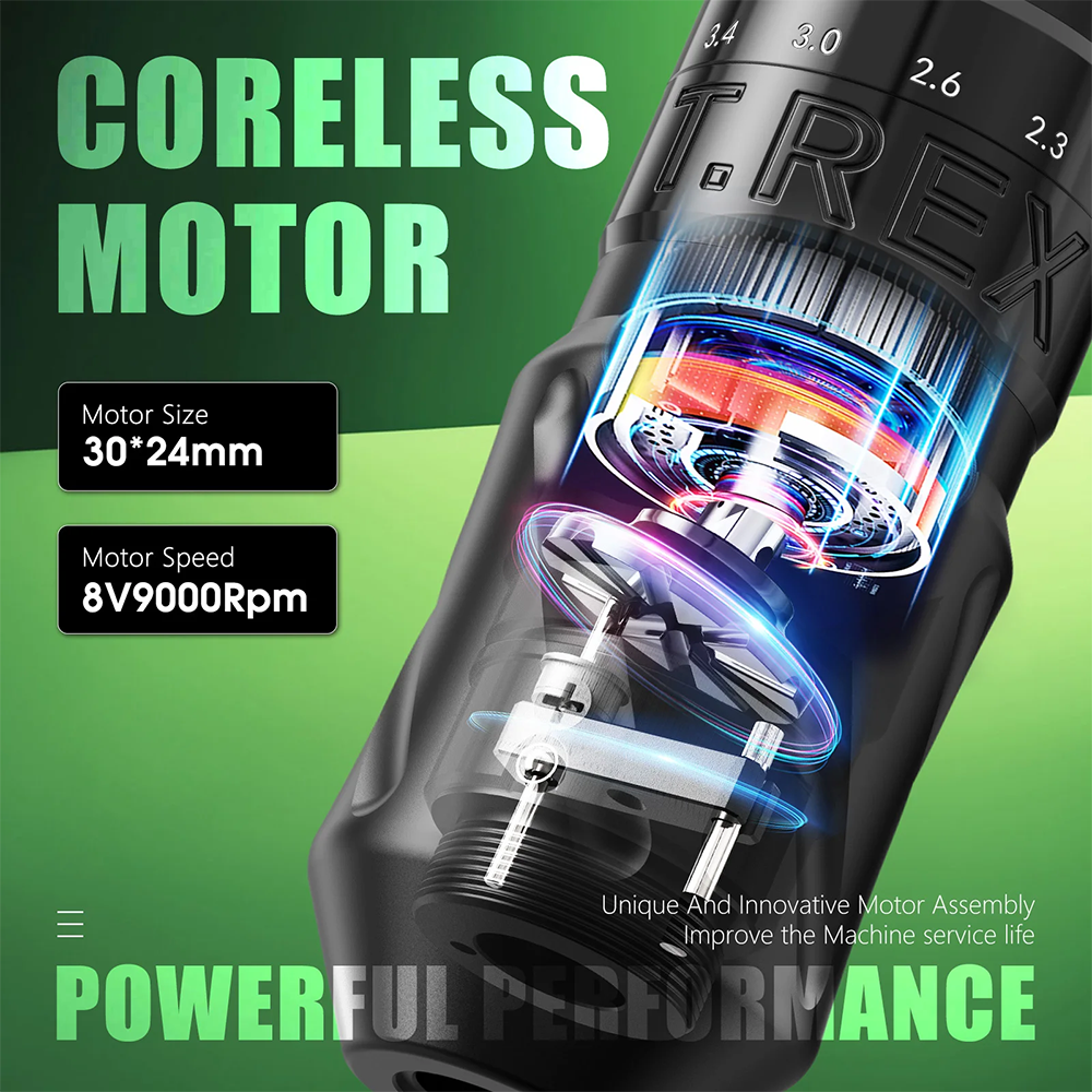 US$ 99.00 - New T-Rex V1 Wireless Tattoo Battery Pen Machine With