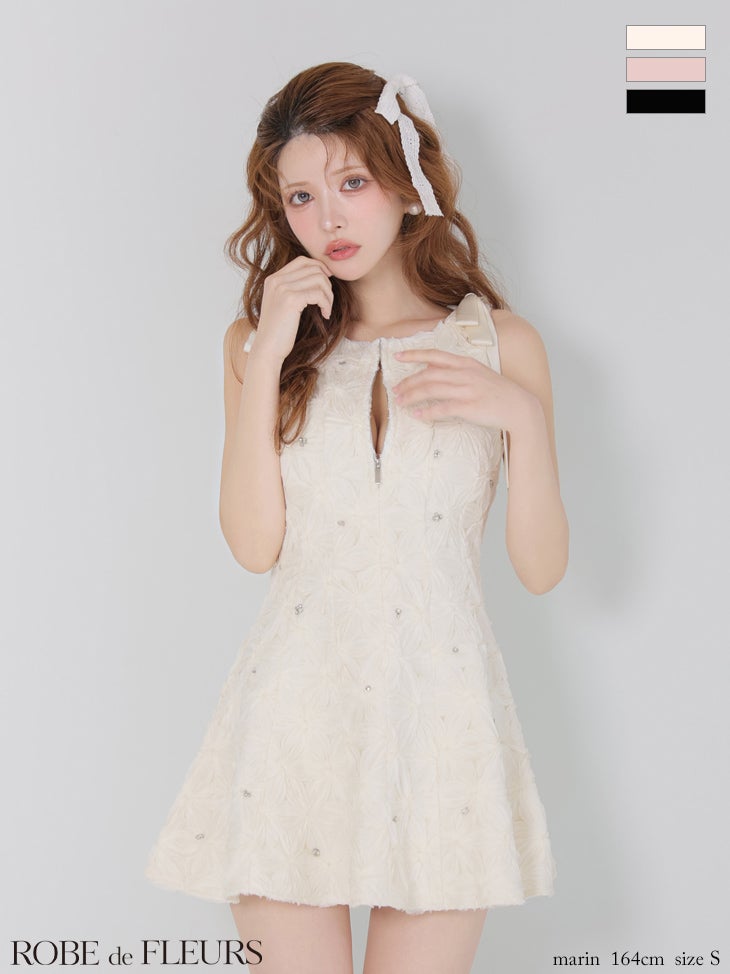 3月上旬頃入荷予定】 ROBE de FLEURS ローブドフルール 【XS～Lサイズ