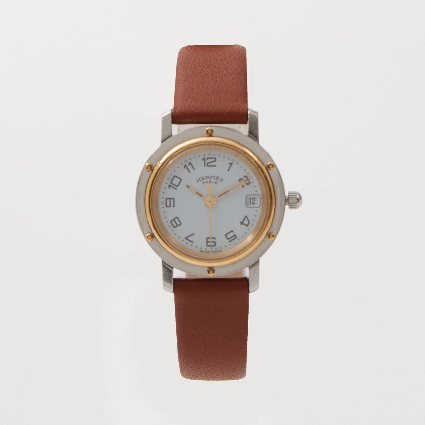 HERMES/エルメス】クリッパー レザーベルトレディース腕時計｜ヴァル