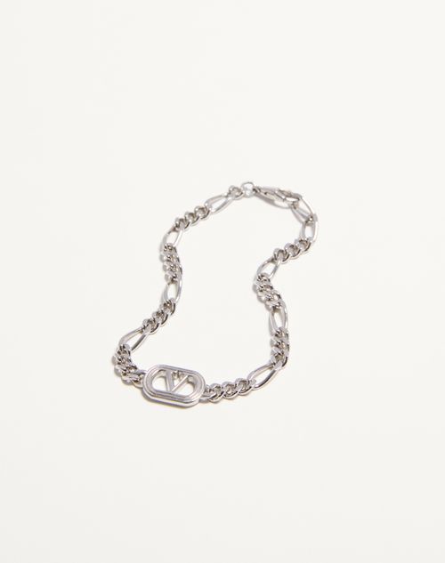 Valentino Garavani Ovalette Metal Bracelet for Man in Transparent