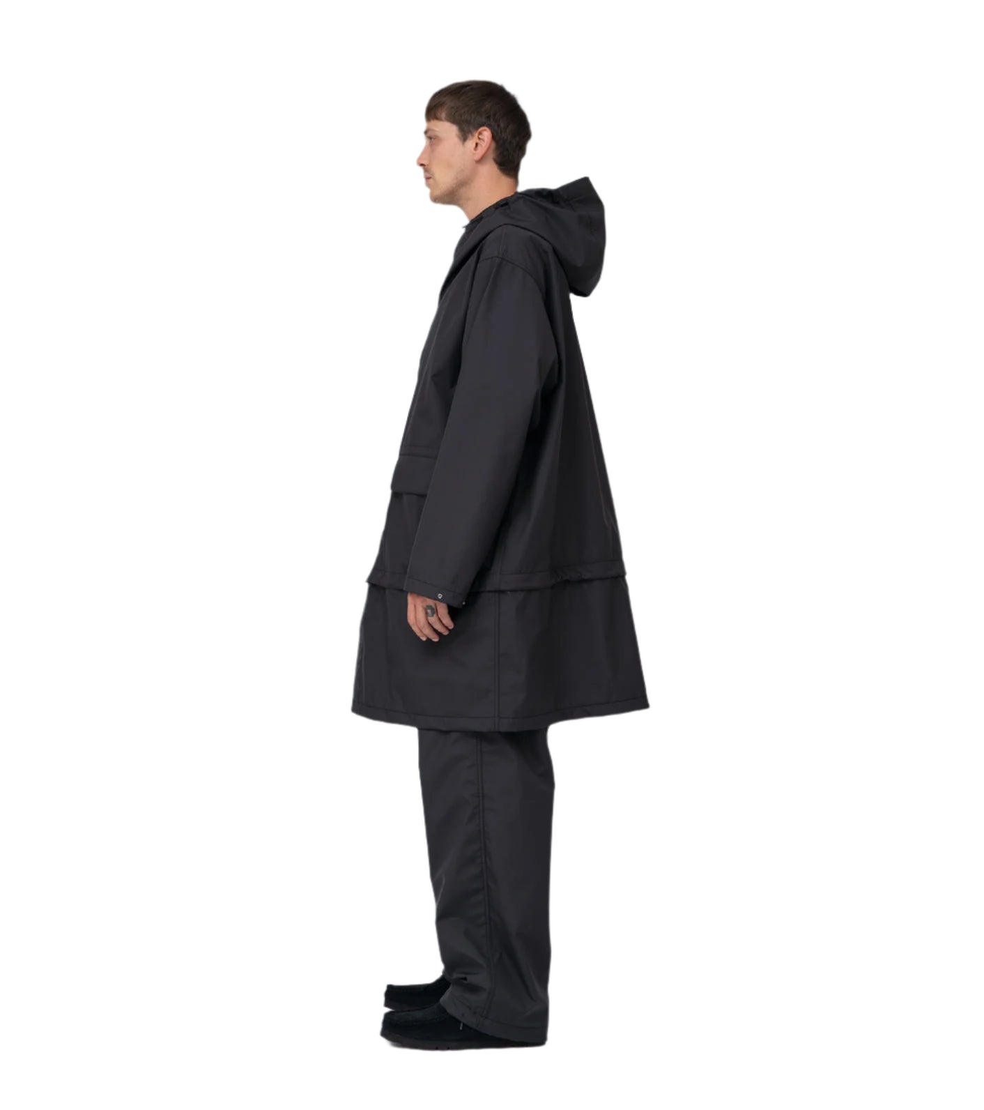 Nanamica 3L PERTEX SHIELD 2Way Travel Coat Black | VAVA STORE