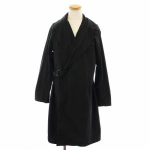 19AW ウールショールカラーコート ロング 3 紺 Q03-04009（2023/12/20