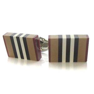 カフスボタン チェック ベージュ（2022/01/07買取） - BURBERRY