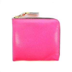 SUPER FLUO WALLET 財布 コインケース L字 ミニ財布 蛍光 ピンク 黄色