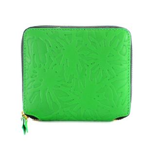 WALLET Embossed Forest 財布 二つ折り レザー 型押し 緑 グリーン