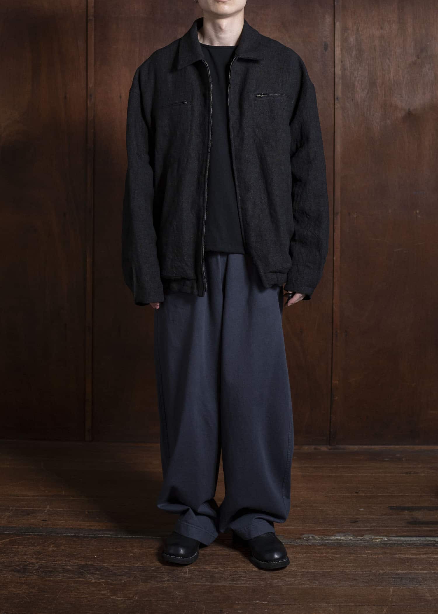BIBLIOTHERK BLOUSON JACKET BR68-SS25 Black – VISION OF FASHION