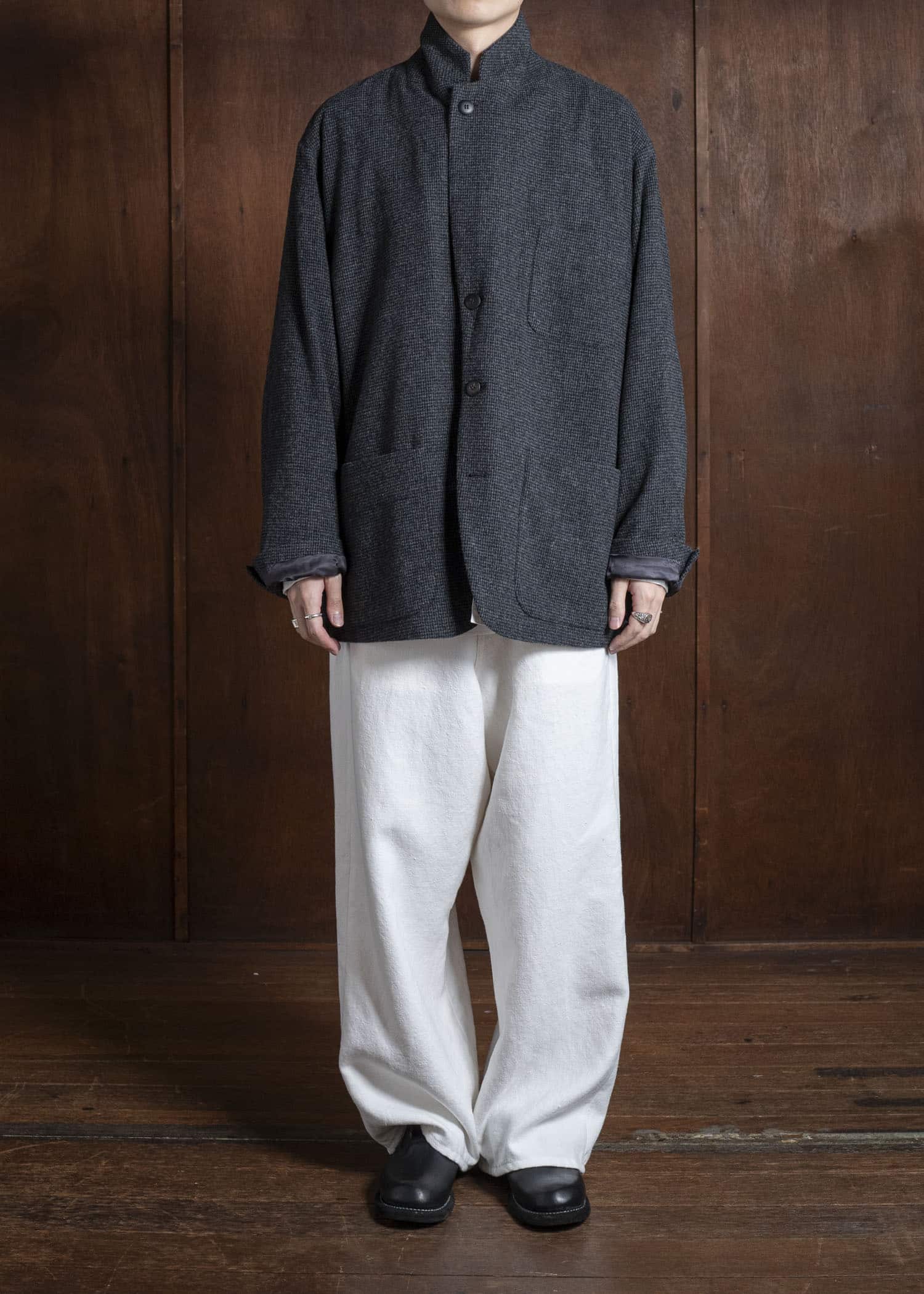YOKO SAKAMOTO Oversized Jacket YS-25AW-10 HOUNDTOOTH – VISION OF