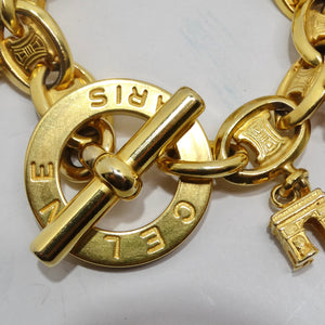 Celine 1990s Planet Arc De Triomphe Charm Bracelet – Vintage by Misty