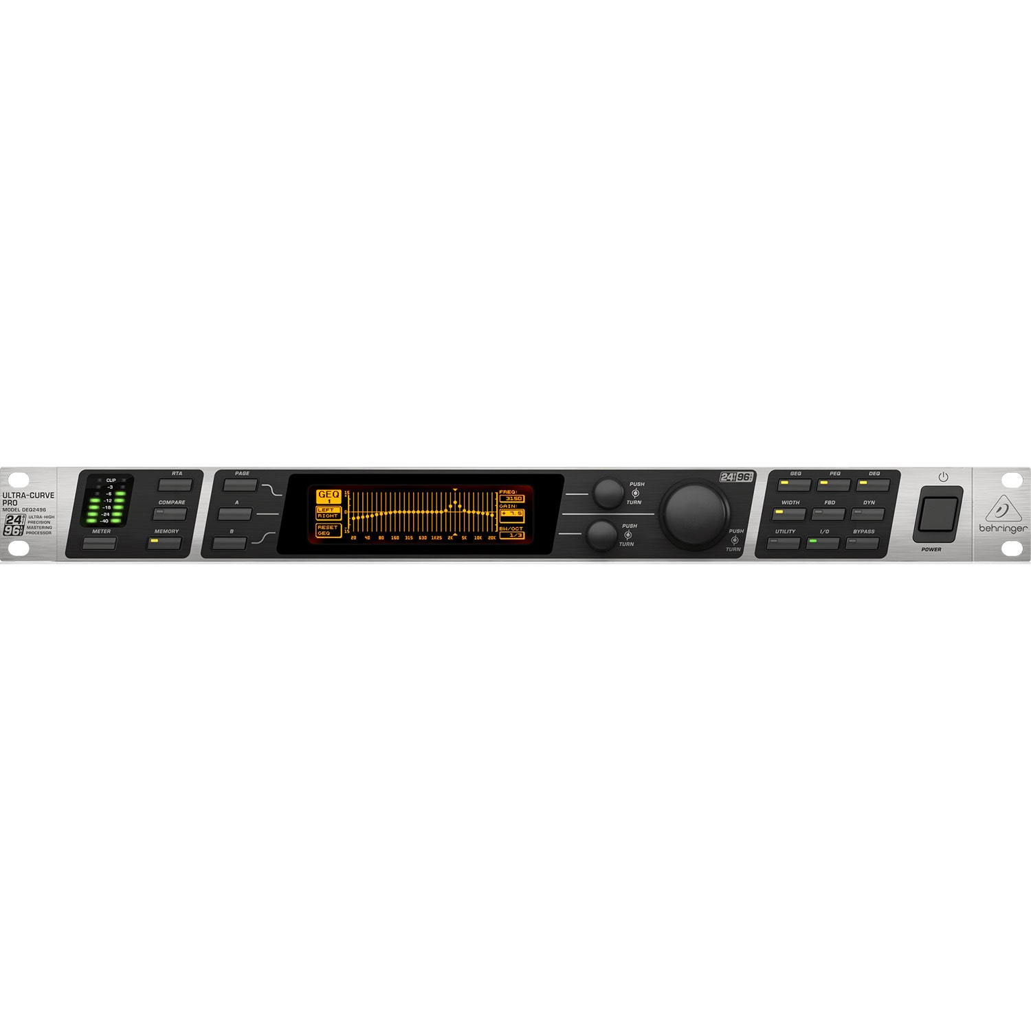 Behringer Ultracurve Pro DEQ2496 2-Channel Equalizer and Mastering