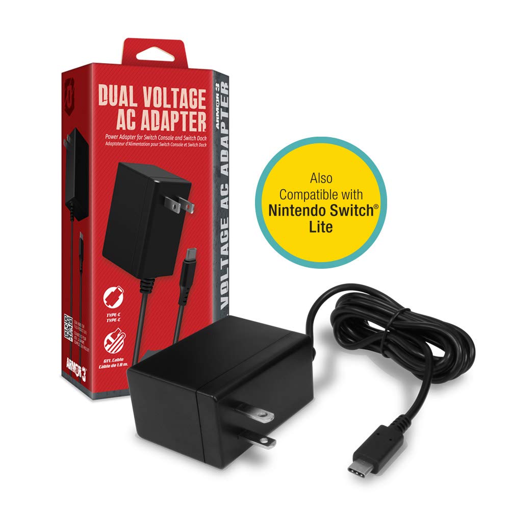 Armor3 Dual Voltage Ac Adapter (M07318) - Nintendo Switch