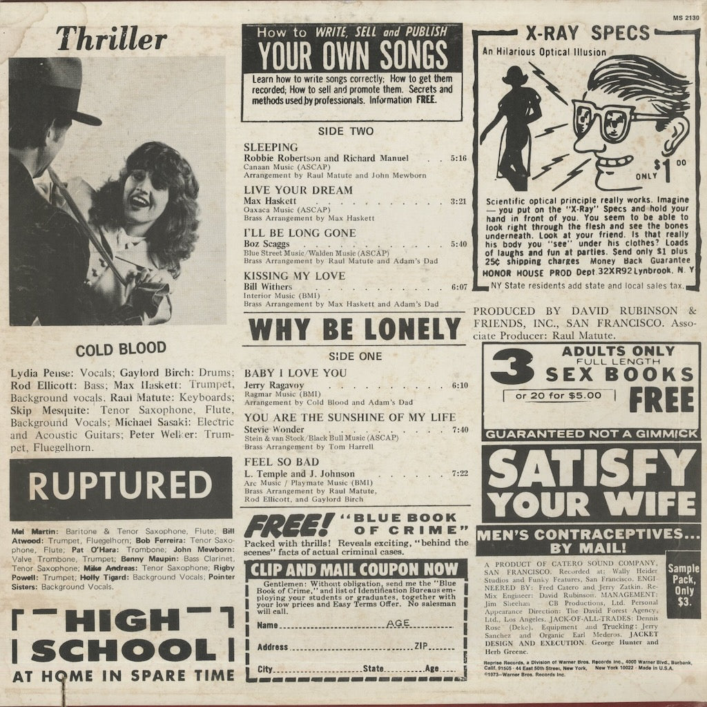 Cold Blood / コールド・ブラッド / Thriller! (MS 2130) – VOXMUSIC