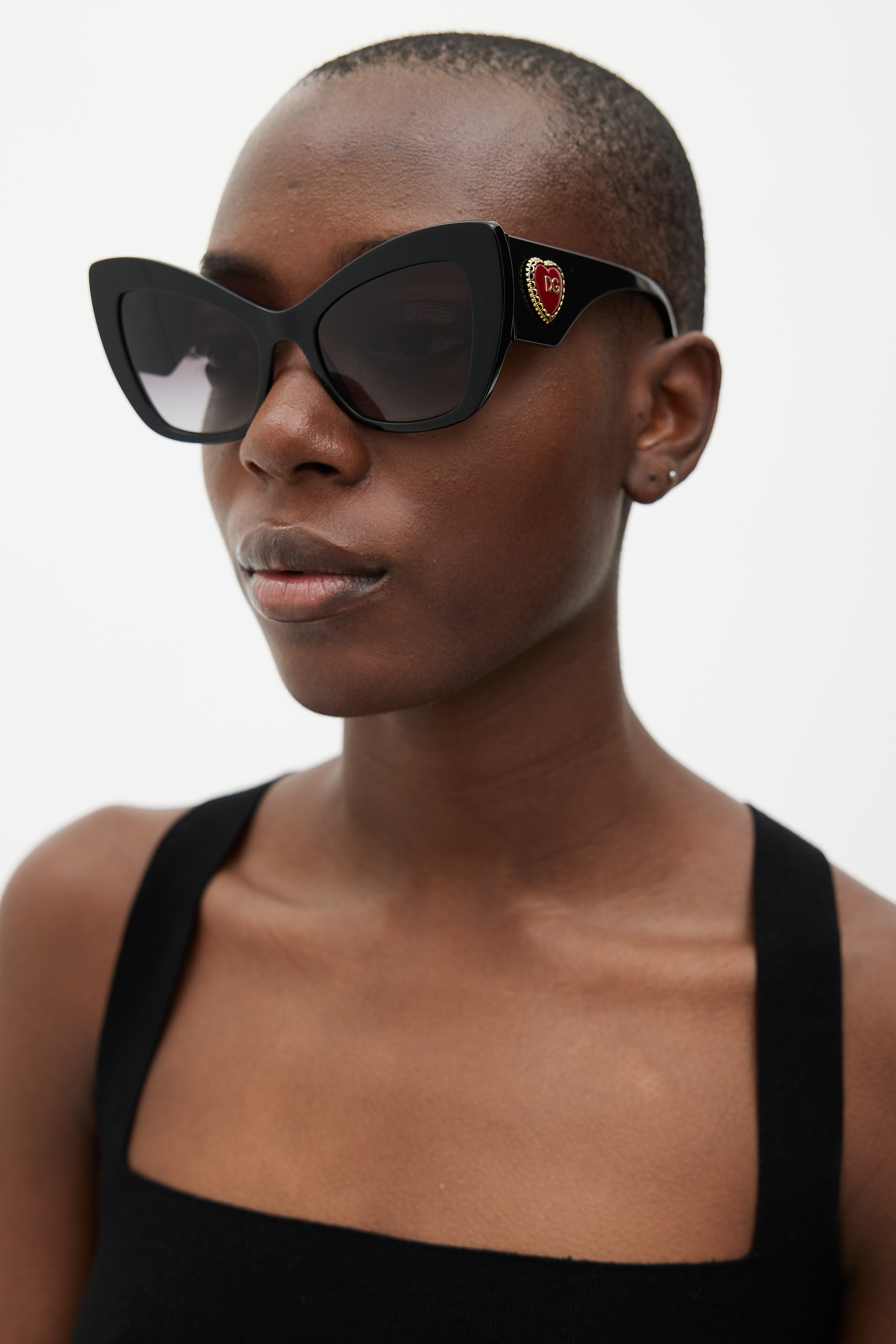 Dolce & Gabbana // Black 4349 Oversized Sunglasses – VSP Consignment