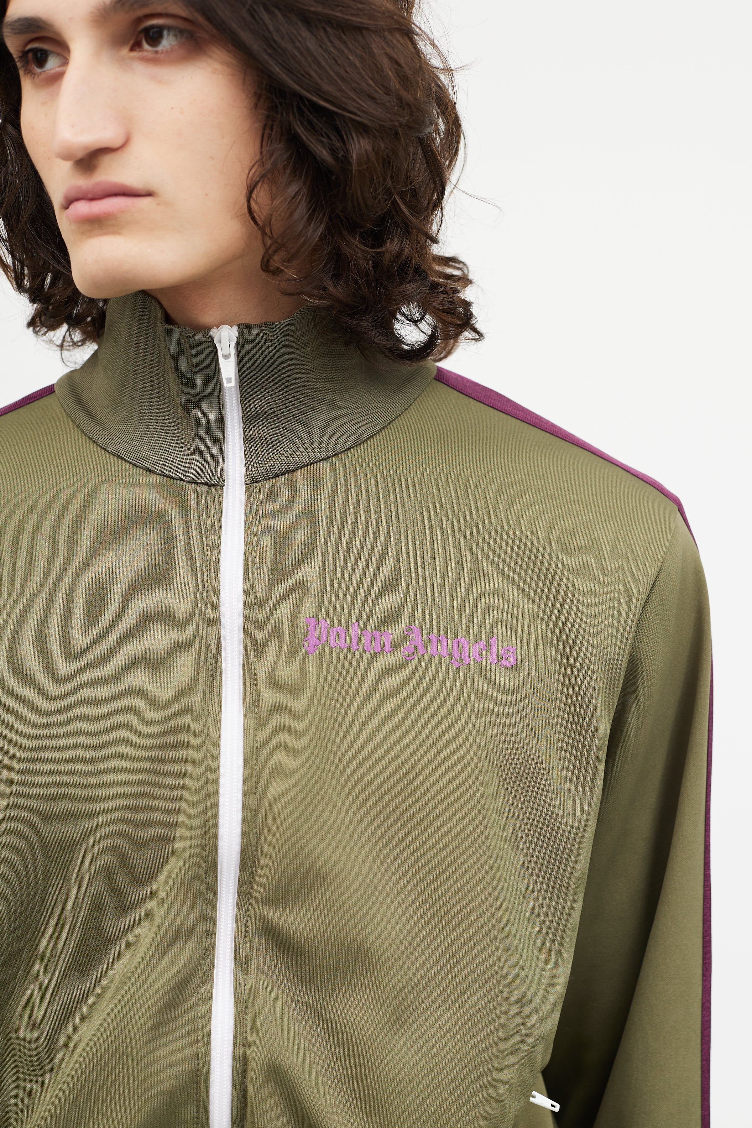 Palm Angels // Green & Purple Zip Up Jacket – VSP Consignment