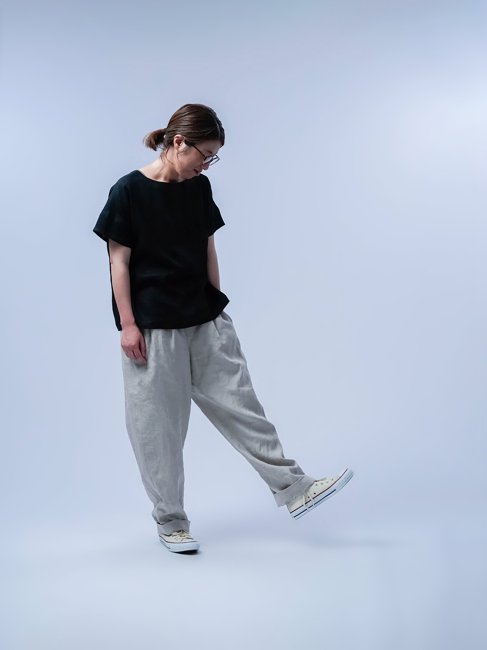 リネン夏Tシャツ】高気温専用Tシャツ 快適を目指す者へ！雅亜麻