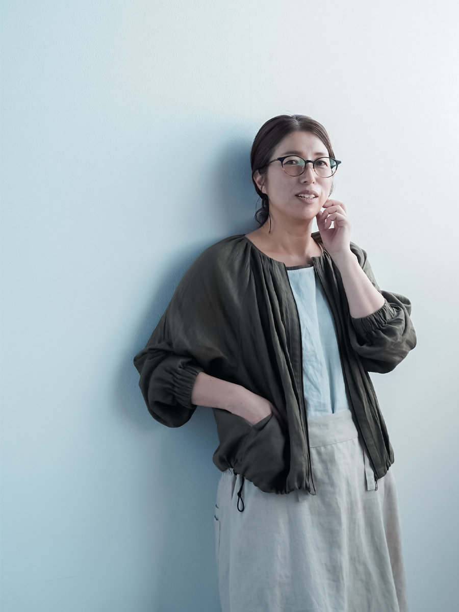 リネンブルゾン】着こなしにそっと寄り添う リネン ファスナー