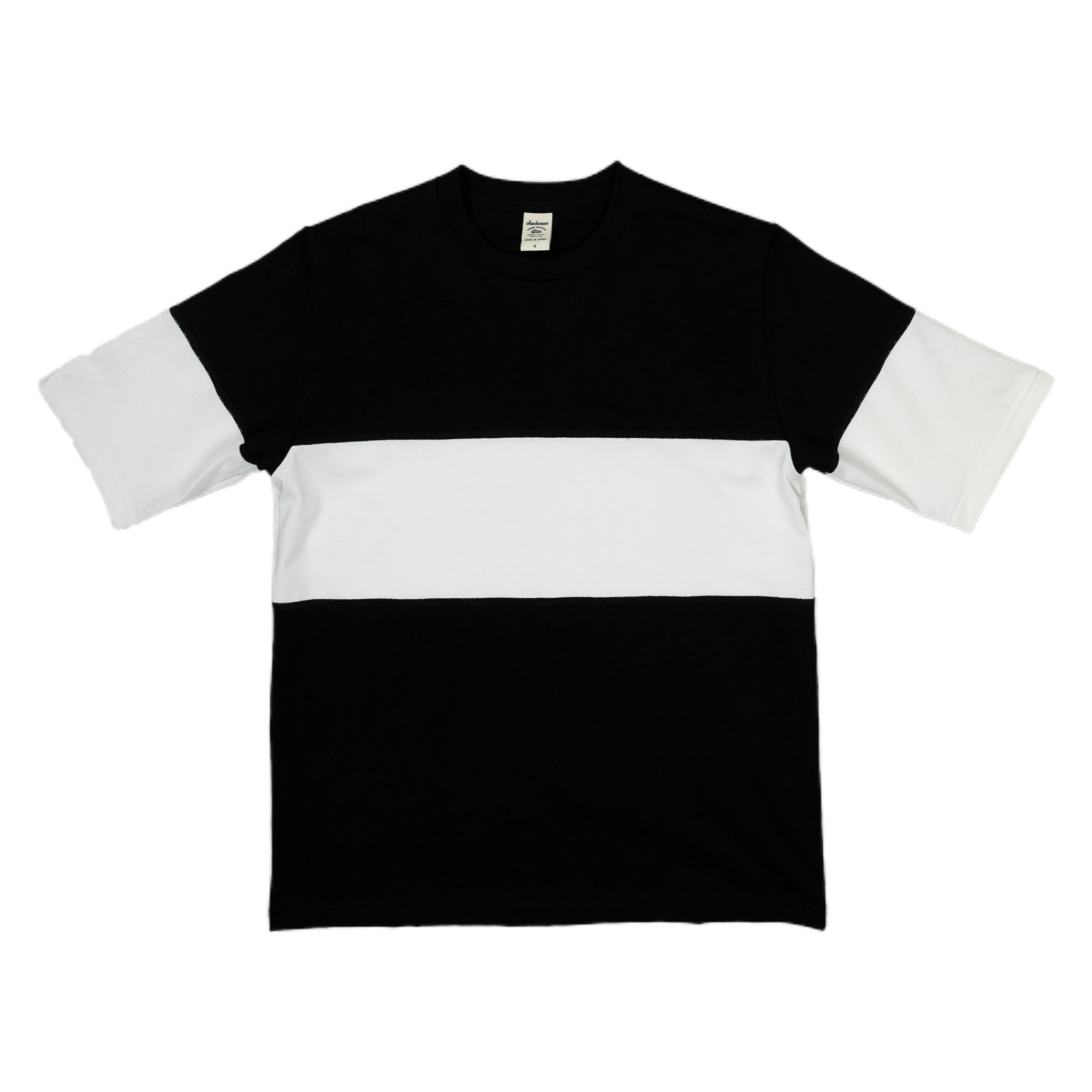 Jackman Border T-shirt One Stripe Black / White | Wallace