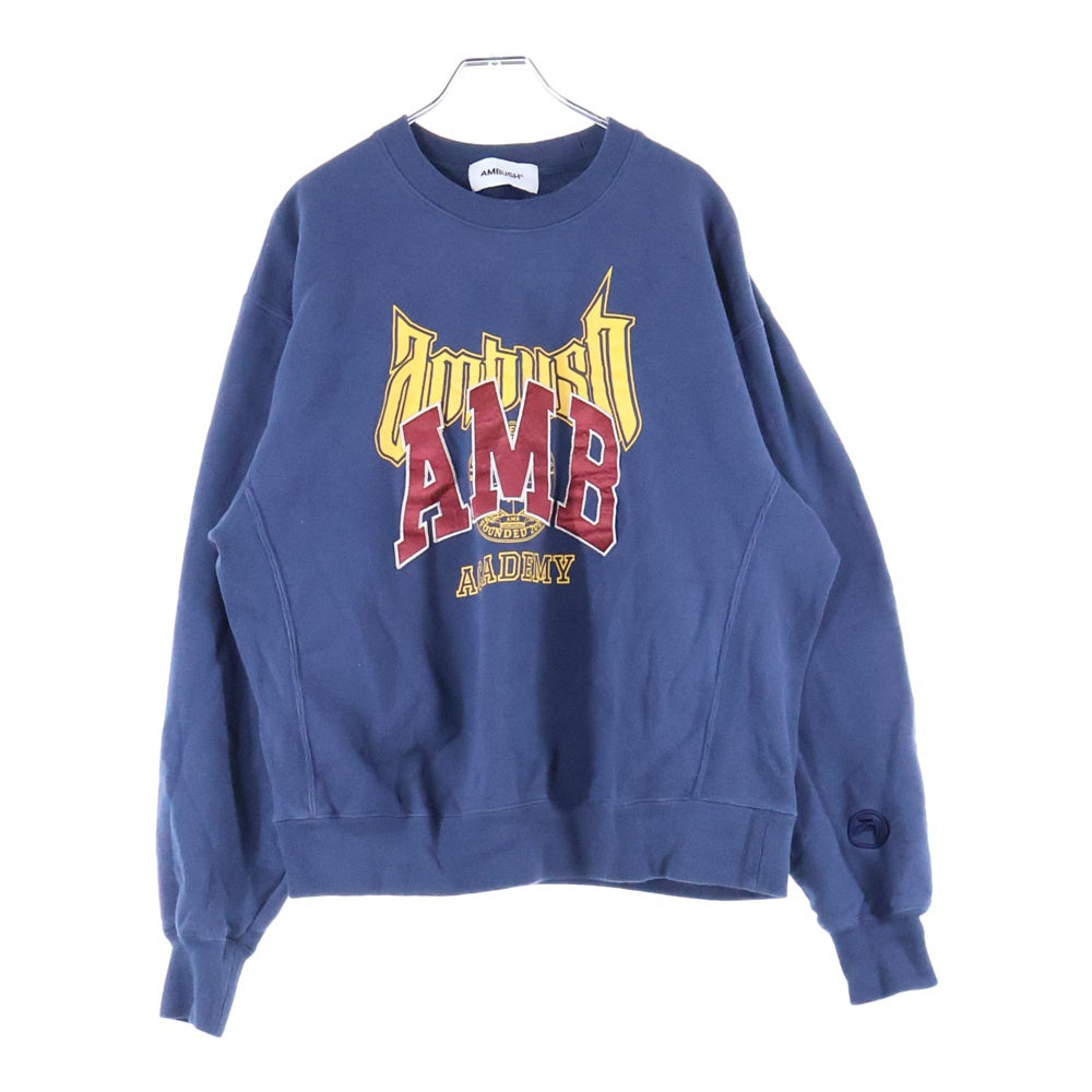 AMBUSH(アンブッシュ) ロゴプリント トレーナー カットソー ブルー