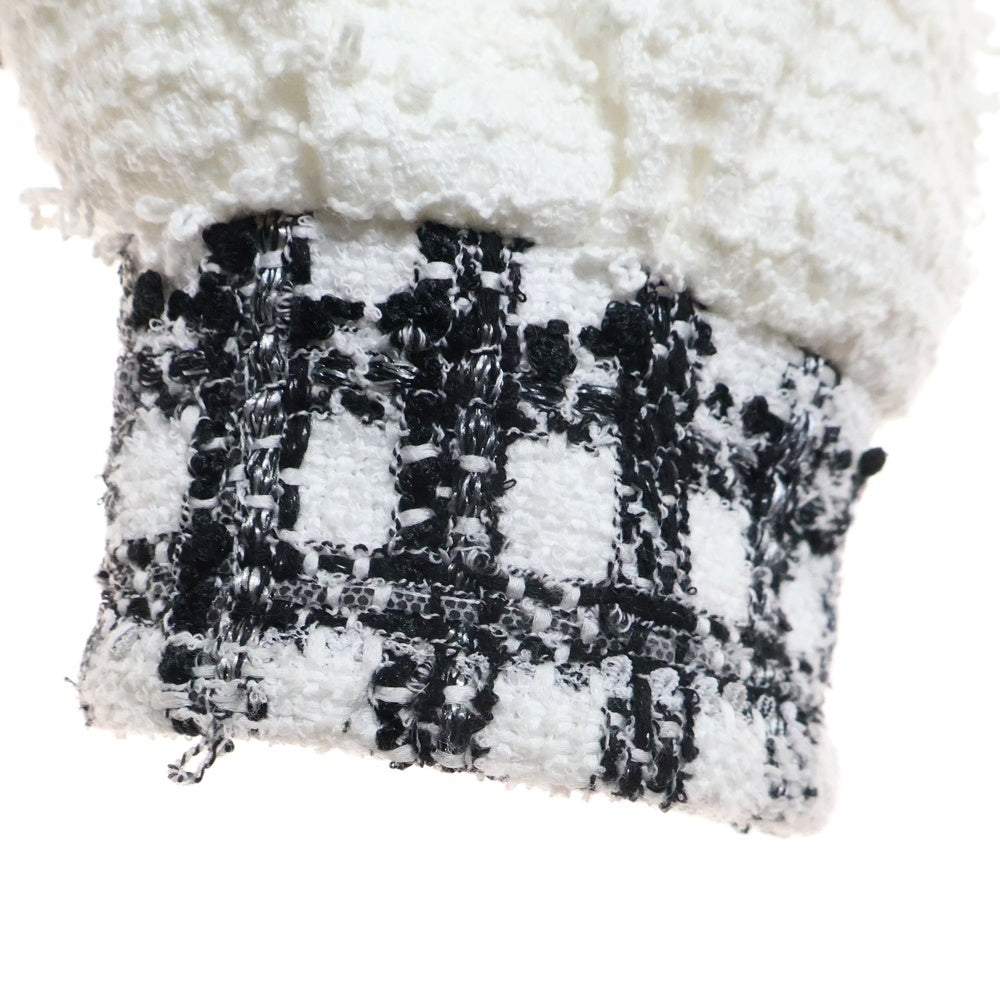 CHANEL(シャネル) 25SS ココマークボタン パール装飾 ギンガムチェック