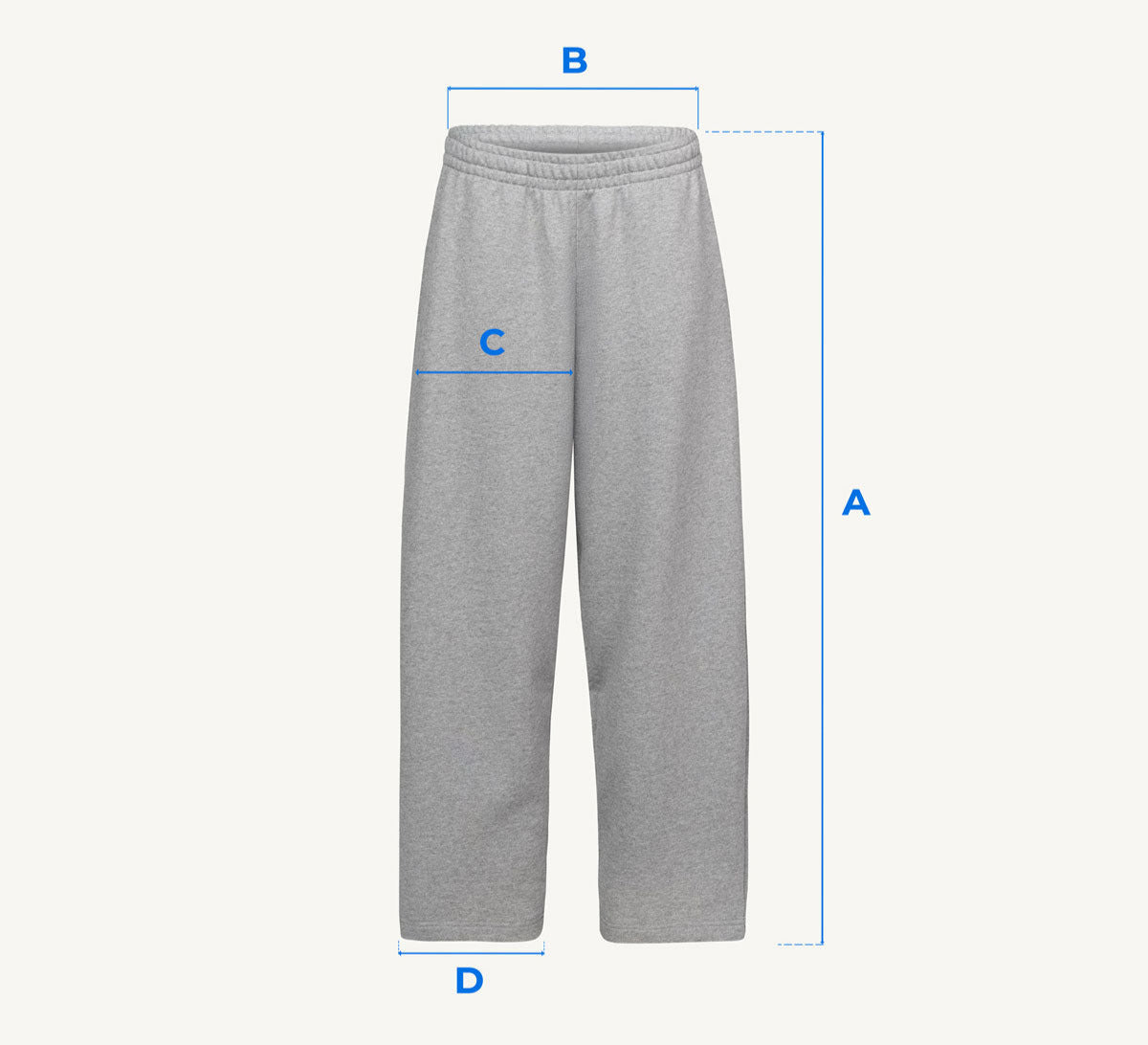 Grey Marl Straight-Leg Relaxed Sweatpants. – WATC STUDIO