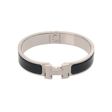 エルメス クリックH ネイビー/シルバー金具 エナメル ユニセックス
