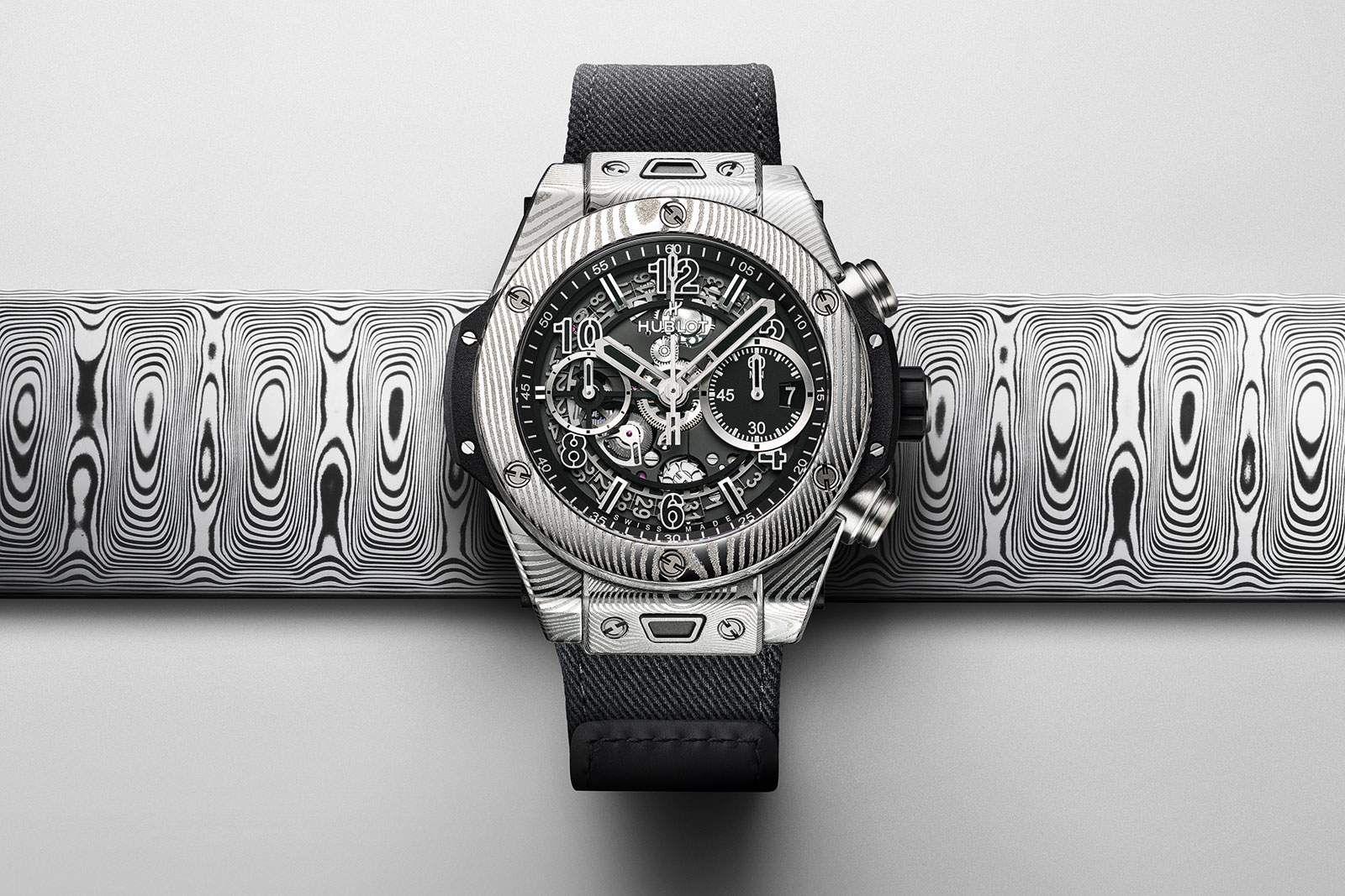 Hublot Introduces Big Bang Unico Gourmet in Damasteel | SJX Watches