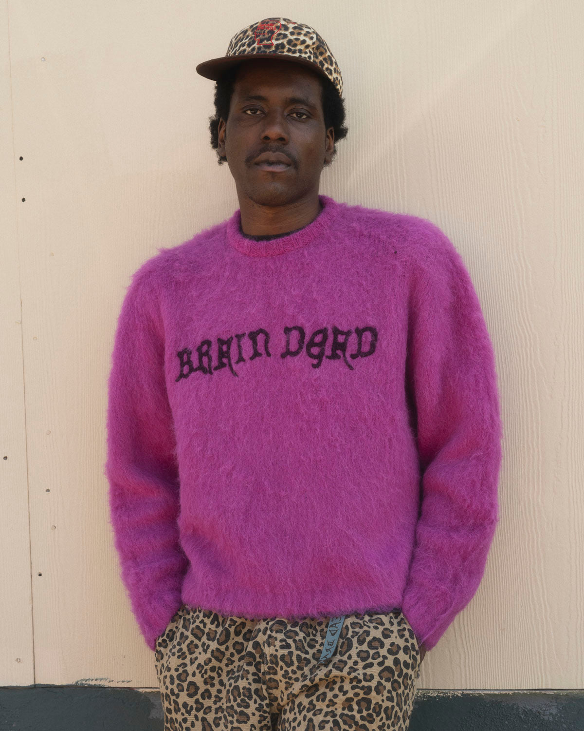 Boxy Knit Sweater - Fuchsia – Brain Dead