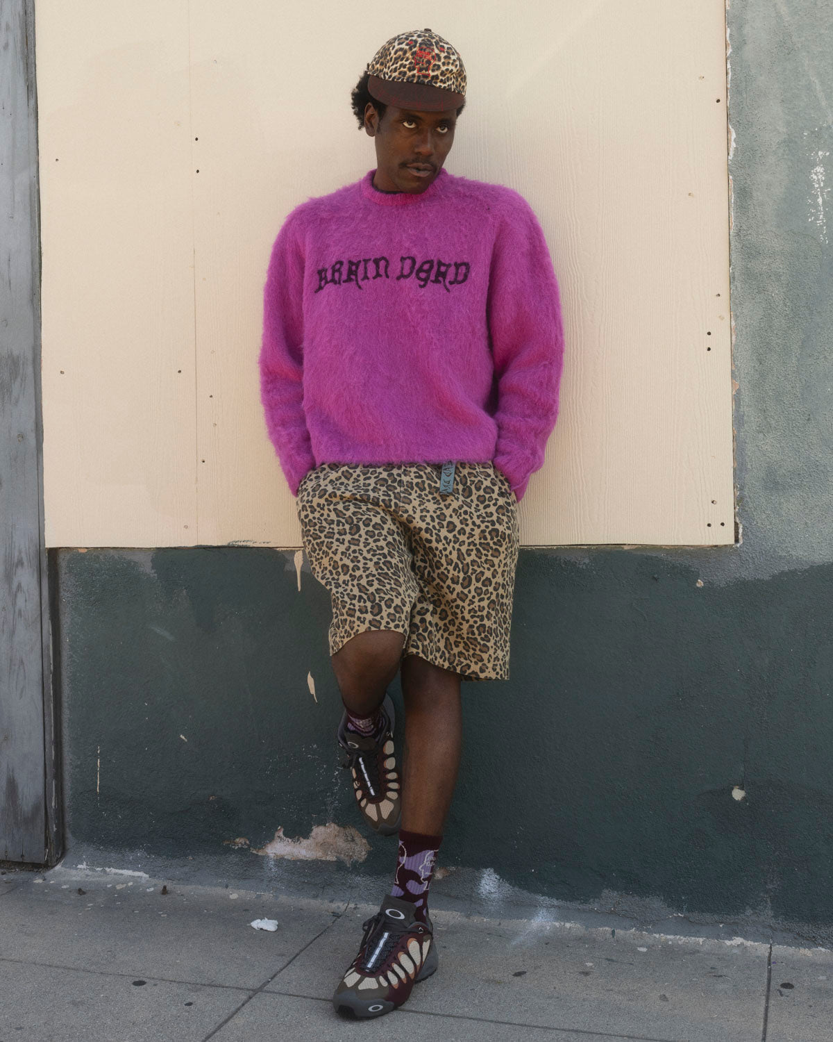Boxy Knit Sweater - Fuchsia – Brain Dead