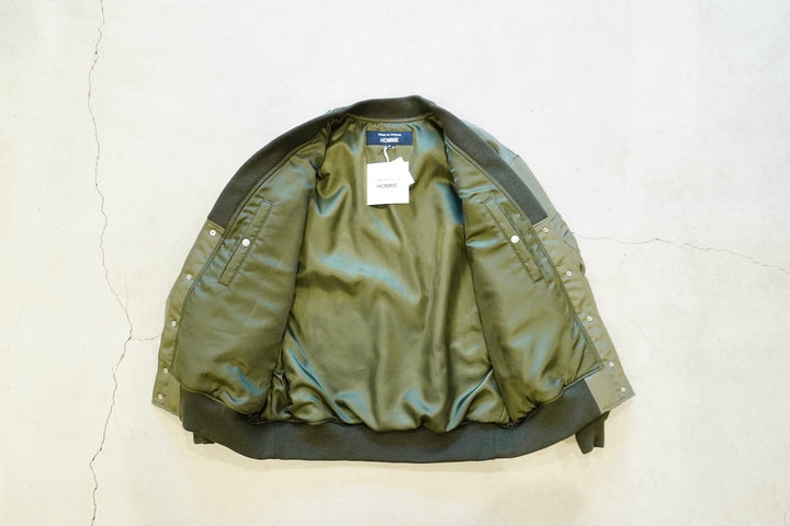COMME des GARCONS HOMME　ナイロン　ノーカラージャケット セール】COTTON NYLON TWILL BLOUSON（ノーカラージャケット）｜COMME