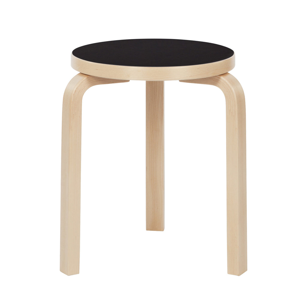 公式】Artek（アルテック）- スツール60 ブラック リノリウム – Artek