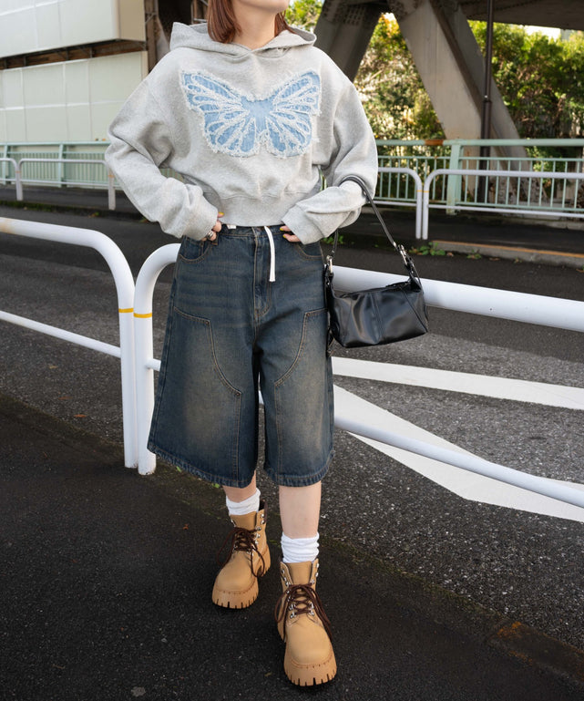 ウエストドロストダブルニーバギーハーフパンツ｜WEGO（ウィゴー