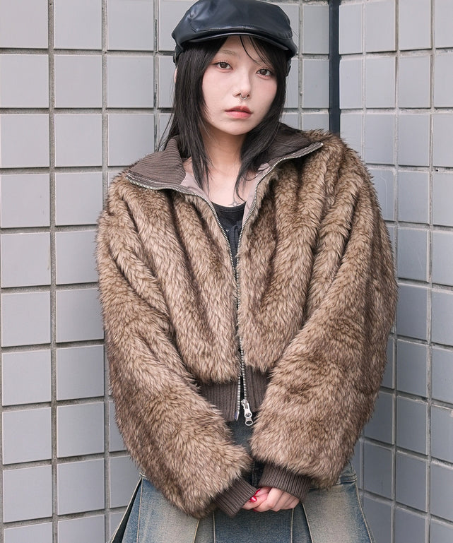 フェイクファーショートブルゾン｜WEGO（ウィゴー） – WEGO ONLINE STORE
