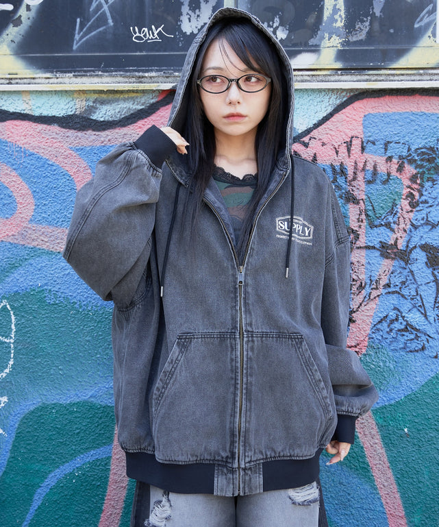 デニムフードブルゾン｜WEGO（ウィゴー） – WEGO ONLINE STORE
