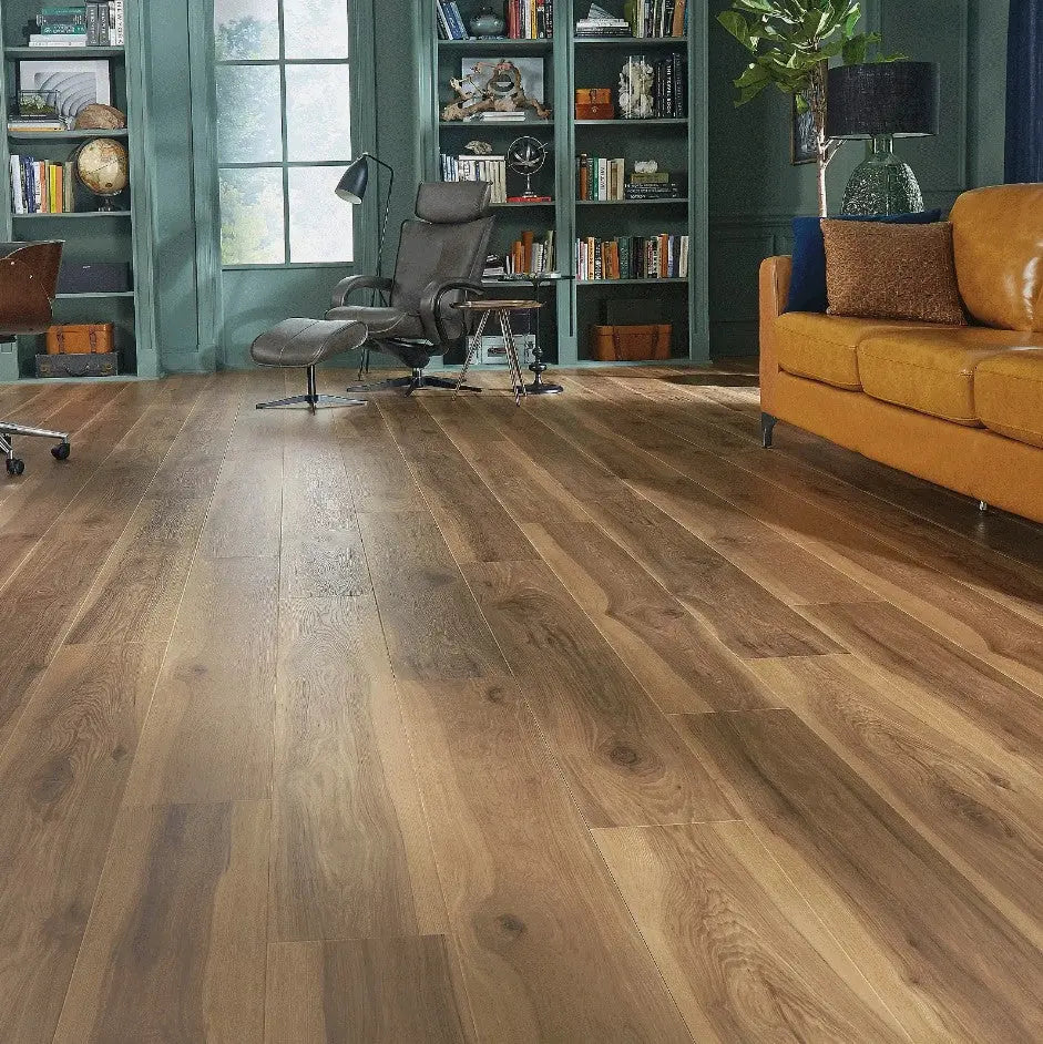 Cocoa Mocha Hickory Laminate Flooring | Pergo Elements Ultra